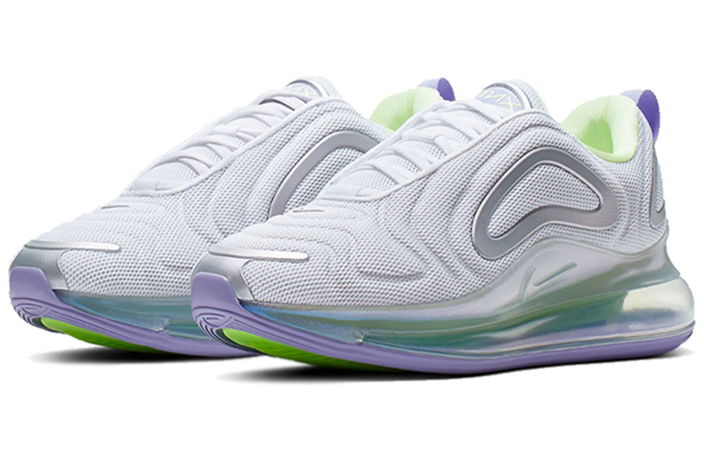 Кроссовки Nike Air Max 720 White Violet Silver (Женская размерная сетка)