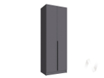 Шкаф Мадрид 0;8 с 2 ящ. внутри без зеркала (графит серый)