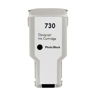 Картридж AQ, аналог HP P2V73A (730) для DesignJet T1600/T1700/T2600, черный фото (300мл)
