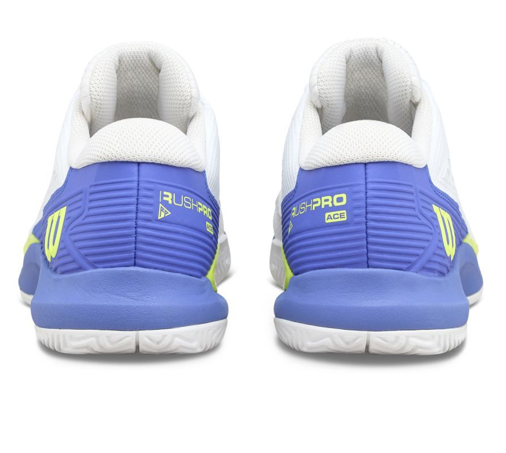 Мужские теннисные кроссовки Wilson Rush Pro Ace - white/blue/yellow