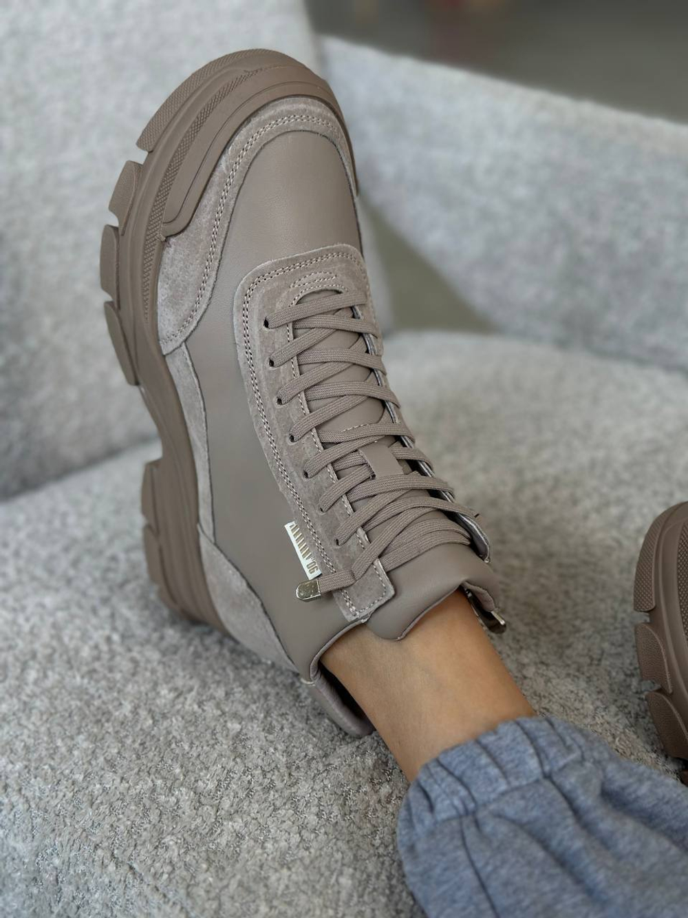 Полуботинки из натуральной кожи SF