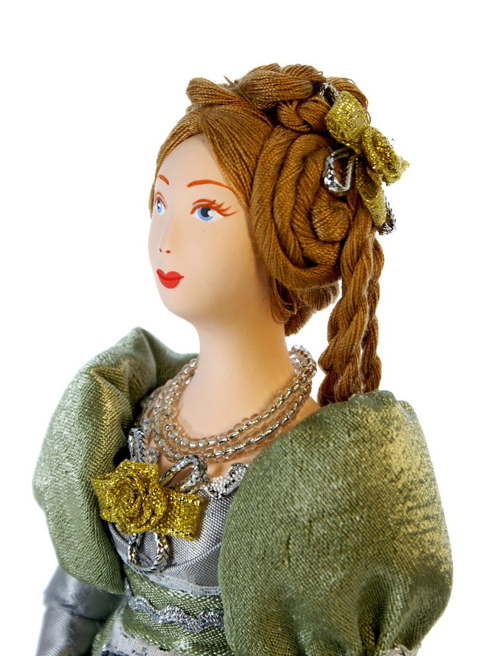 Кукла коллекционная Дама в бальном платье 19 века
