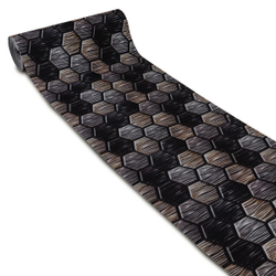 Велюровая дорожка «Соты коричневые»