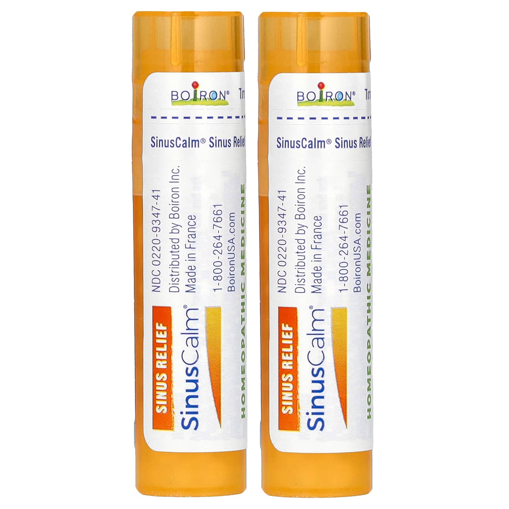Boiron, SinusCalm®, Sinus Relief, 2 пробирки, 80 гранул в каждой