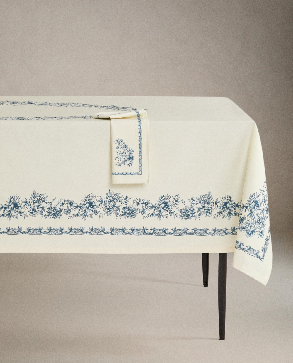 Zara Home скатерть из хлопка, цветочный мотив, 250 150 см · 2292/021