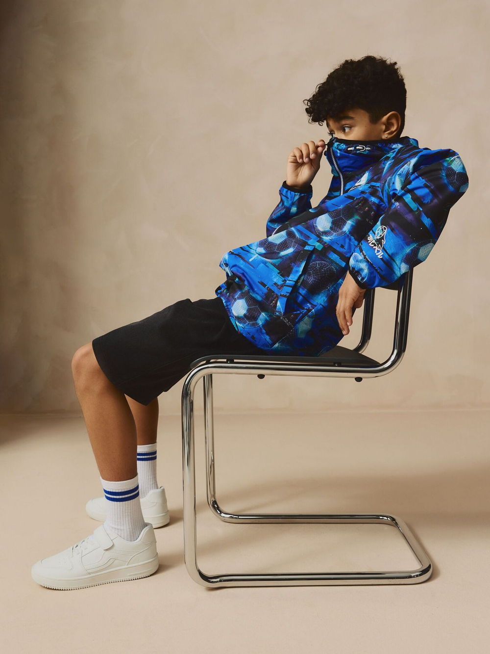 Куртка непромокаемая с капюшоном для мальчика Next E82-310, Синий