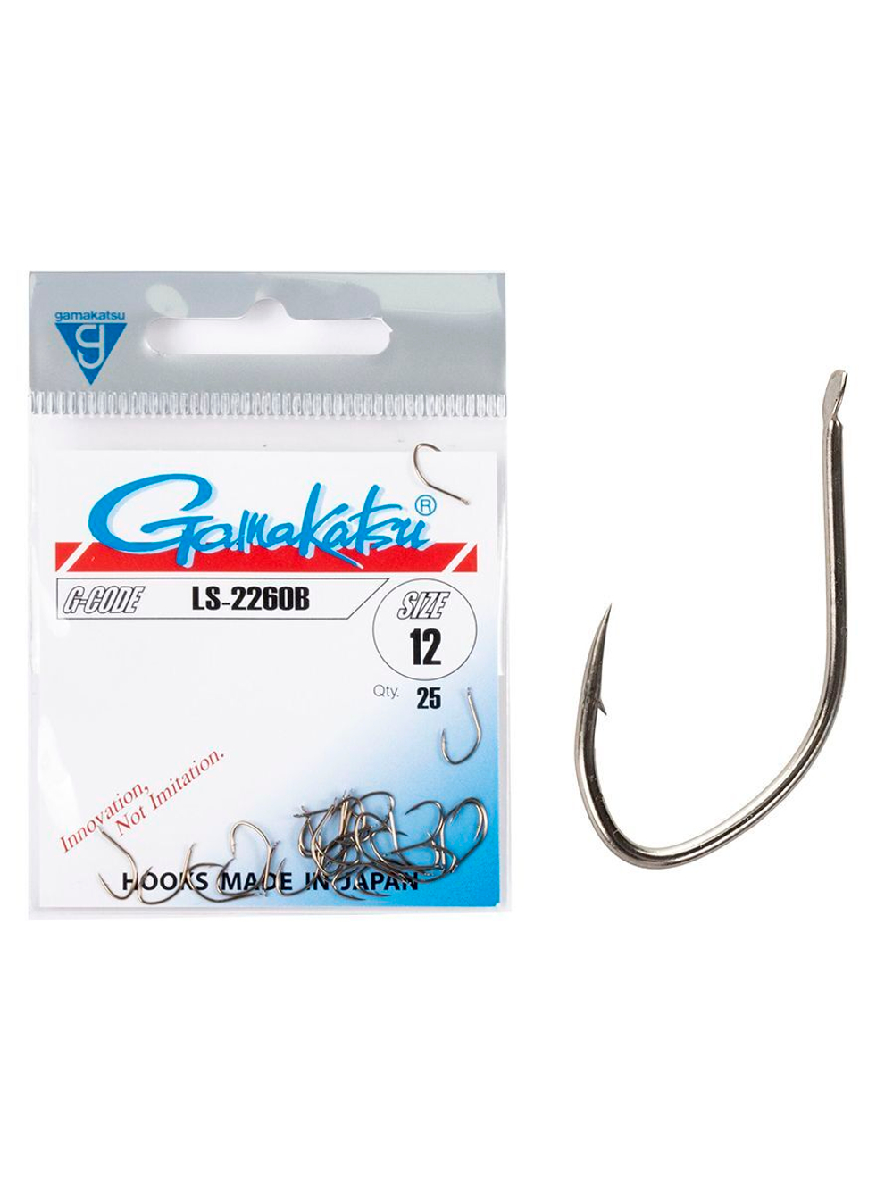 Крючки Gamakatsu LS-2260B HOOKS BRONZE размер 10 (упк.25шт.)