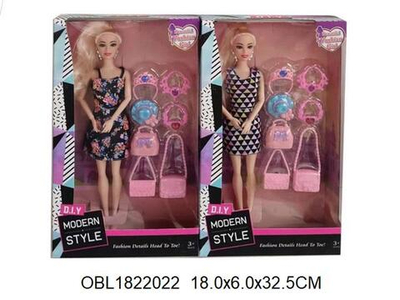 Кукла тип модель, с аксесс. в ассорт. коробка 01345
