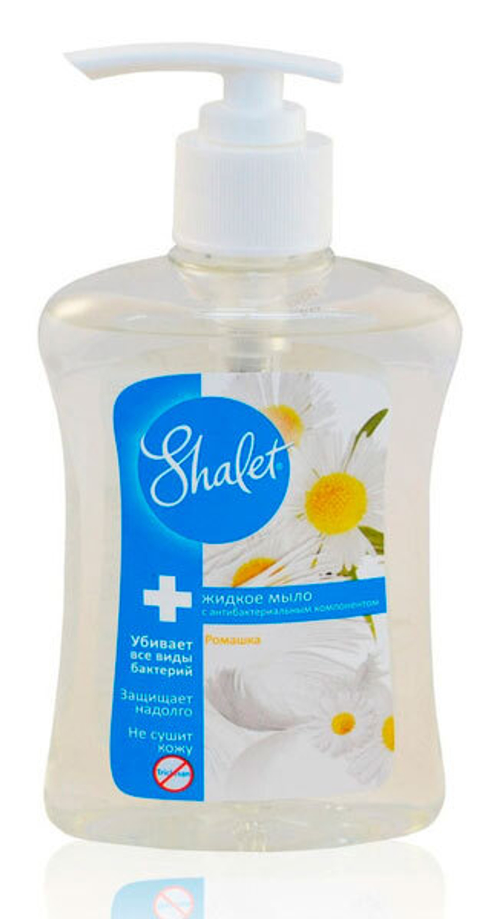 Мыло жидкое SHALET Ромашка  анибактериальное 250 мл .