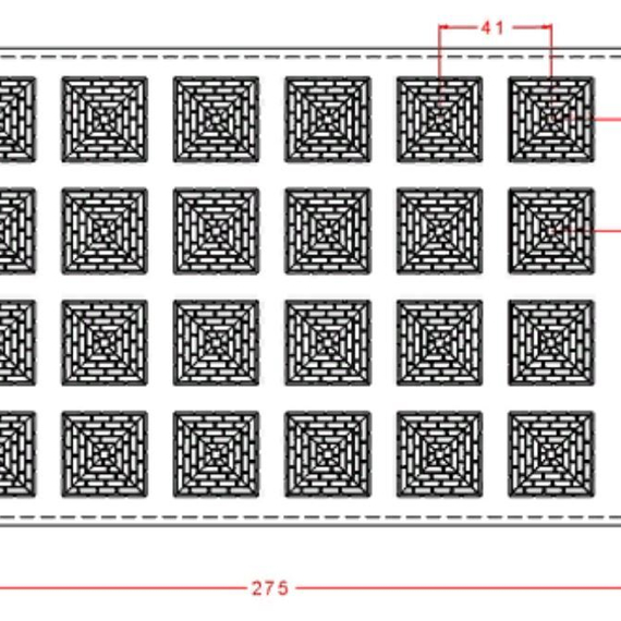 191 | Форма для шоколадных конфет &quot;Пирамида&quot; (275*175 мм)