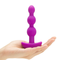 Анальная виброёлочка TRIPLET ANAL BEADS FUCHSIA - 14 см.