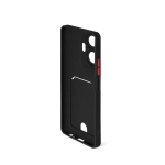 Силиконовый чехол с отделением для карты для Realme C55 black DF
