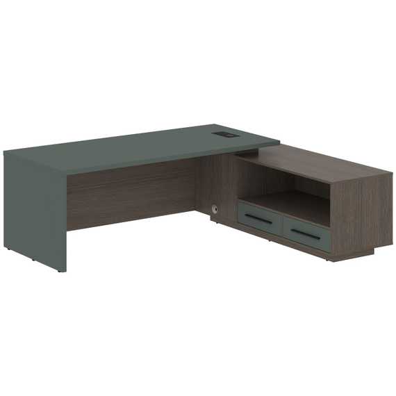 Стол руководителя с тумбой VCT 2319(R)  2300х1900х750 VELION