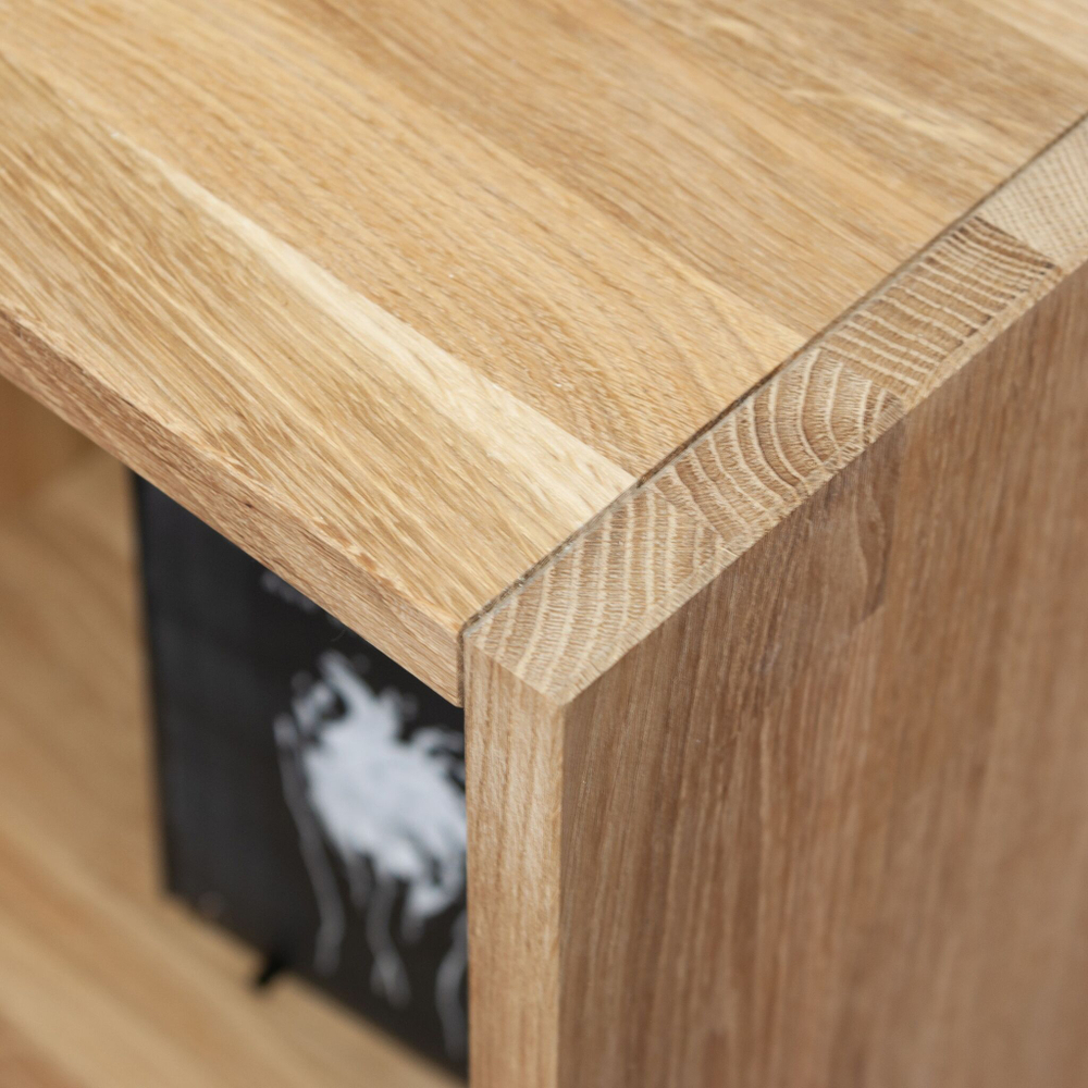 Модульный стеллаж Эдгар из массива дуба