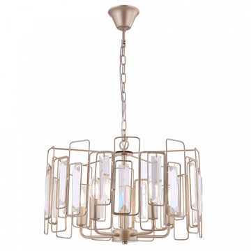 Люстра подвесная FR5045PL-05G матовое золото Rowena Freya