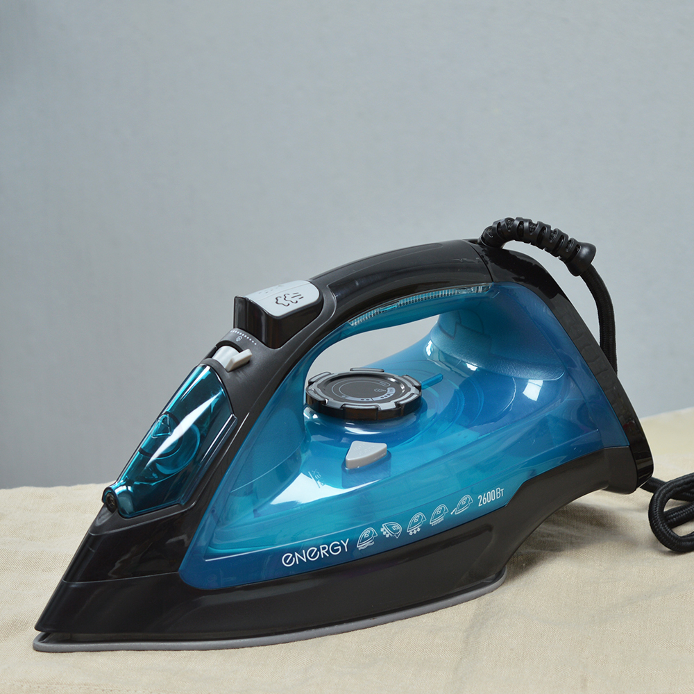 Утюг ENERGY EN-348 керамическая подошва 2600Вт черно-бирюзовый