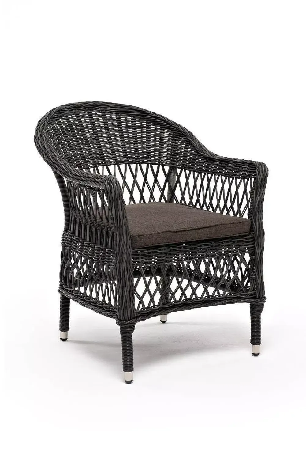 "Сицилия" плетеный стул из искусственного ротанга, цвет графит