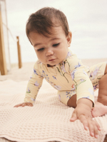 Купальник слитный на молнии для девочки Next E78-788, Светло-желтый