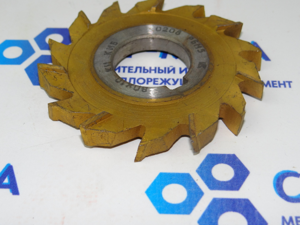 Фреза 3-хсторонняя 80х10х27 KII Р6М5 0208 z=14 разнонаправленный зуб с напылением КиБ