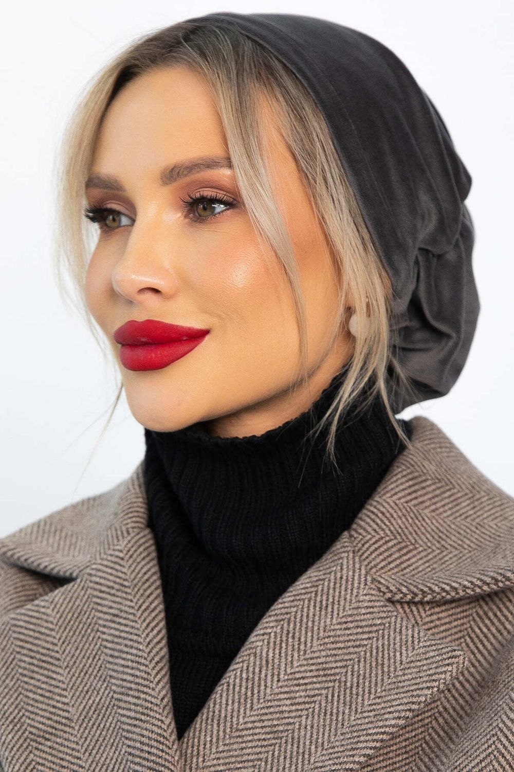 Чалма с резинкой (серая) ЧР12-23М LT Collection