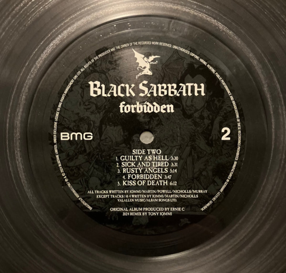 Black Sabbath / Forbidden (Clear Vinyl)(LP)
