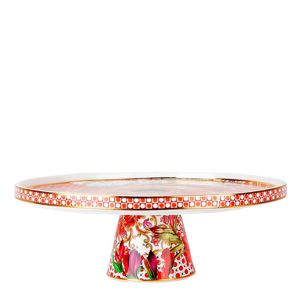 Тортовница на ножке "Secret Garden" d=31см. h=10см (фарфор) (подарочная упаковка)