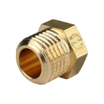 Заглушка с наружной резьбой STOUT SFT 0024 - 1/4" (для стальных труб, латунь без покрытия)