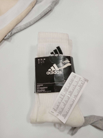 Носки спортивные белые addidas 3 пары в комплекте. Размер 40 русский.