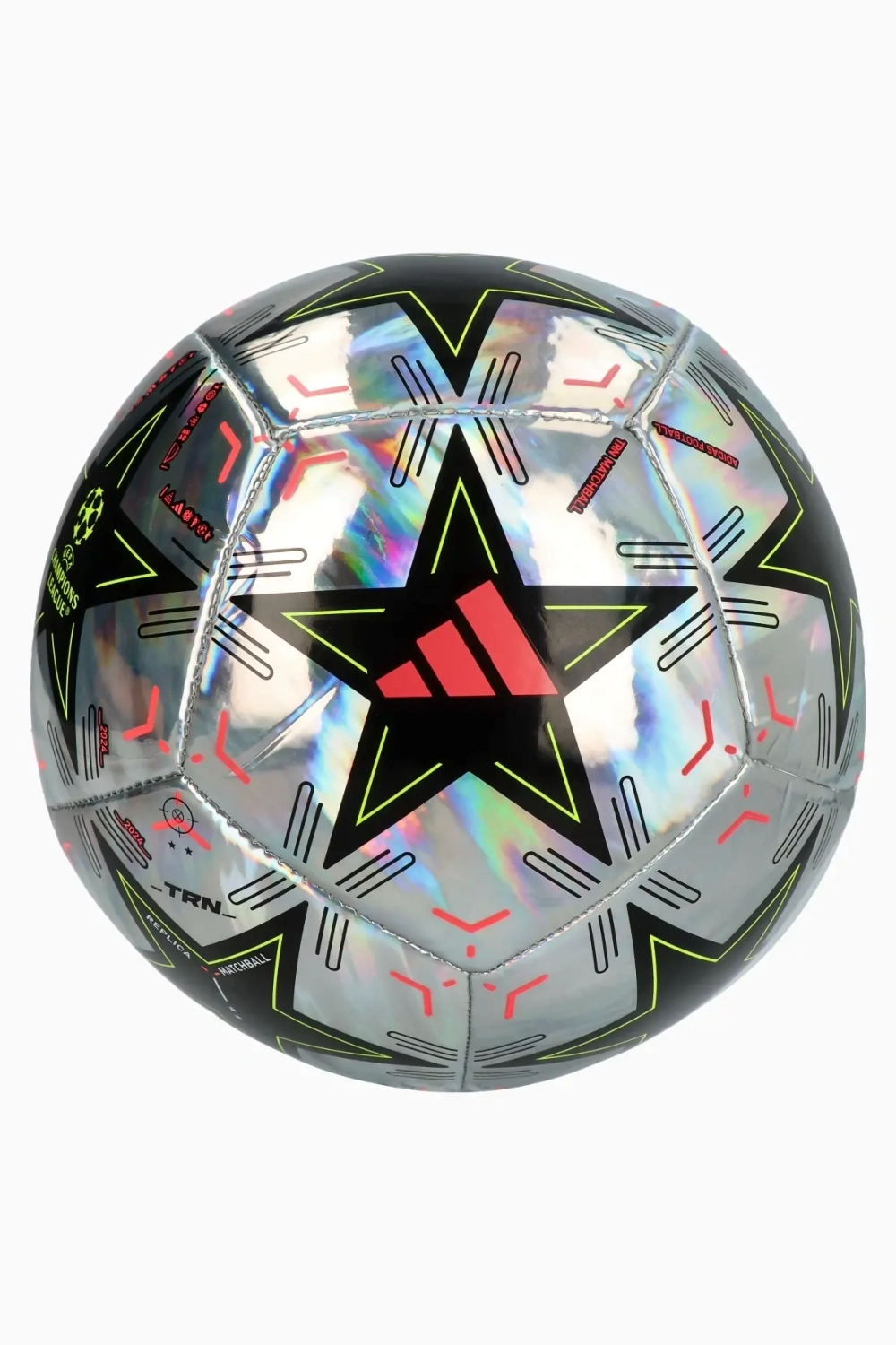 Футбольный мяч adidas UCL Training Foil 24/25 размер 4 - серебряный