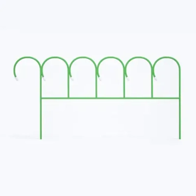 Заборчик садовый «Барашек» 46*75*375см (5 деталей)