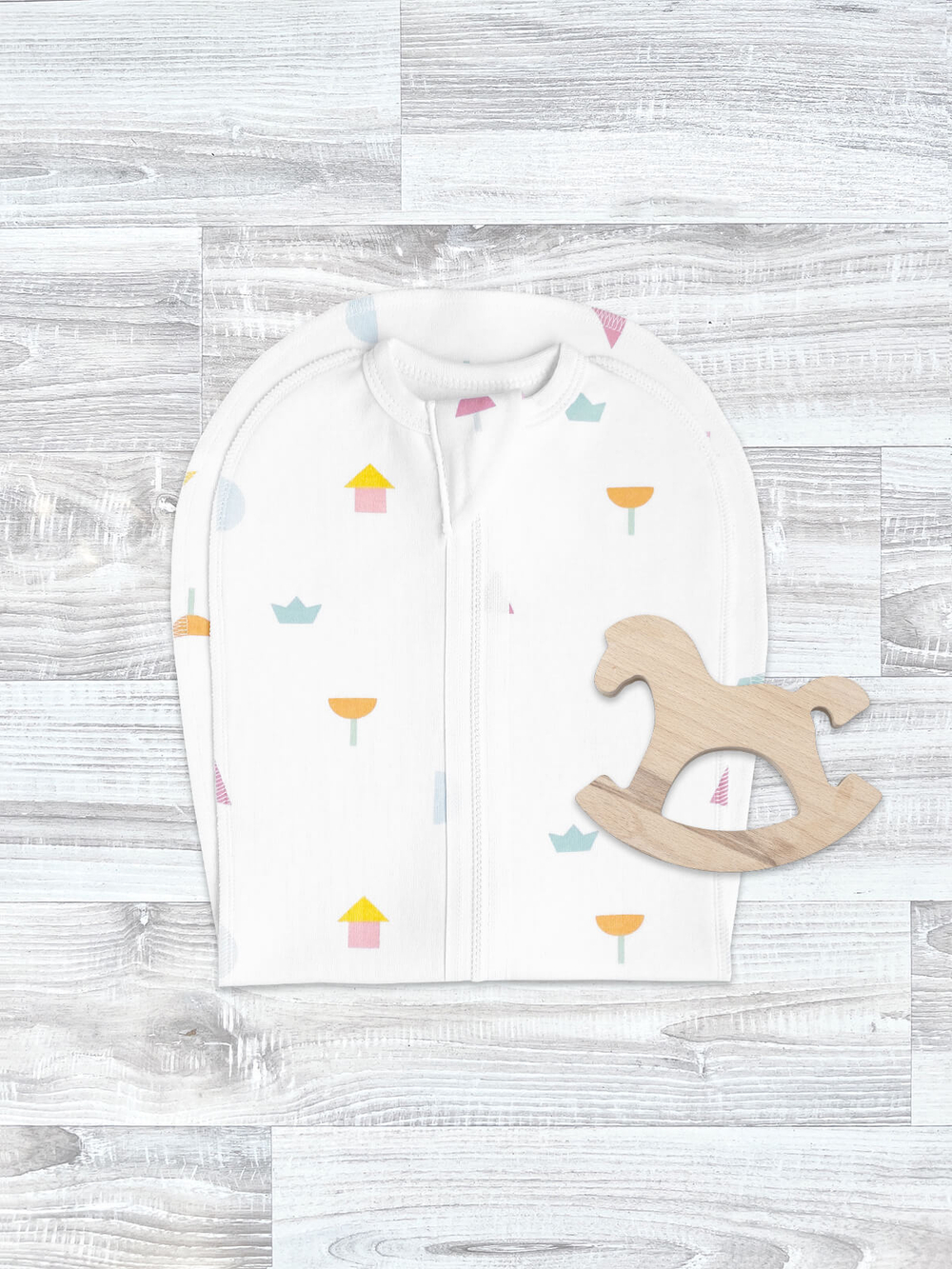 Пелёнка-кокон Mjölk Игрушки, уценка