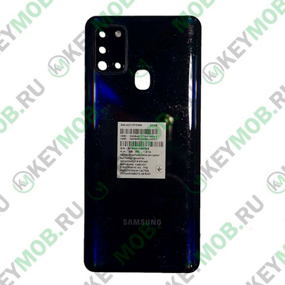Крышка для Samsung Galaxy A21S (SM-A217F), Черная уценка