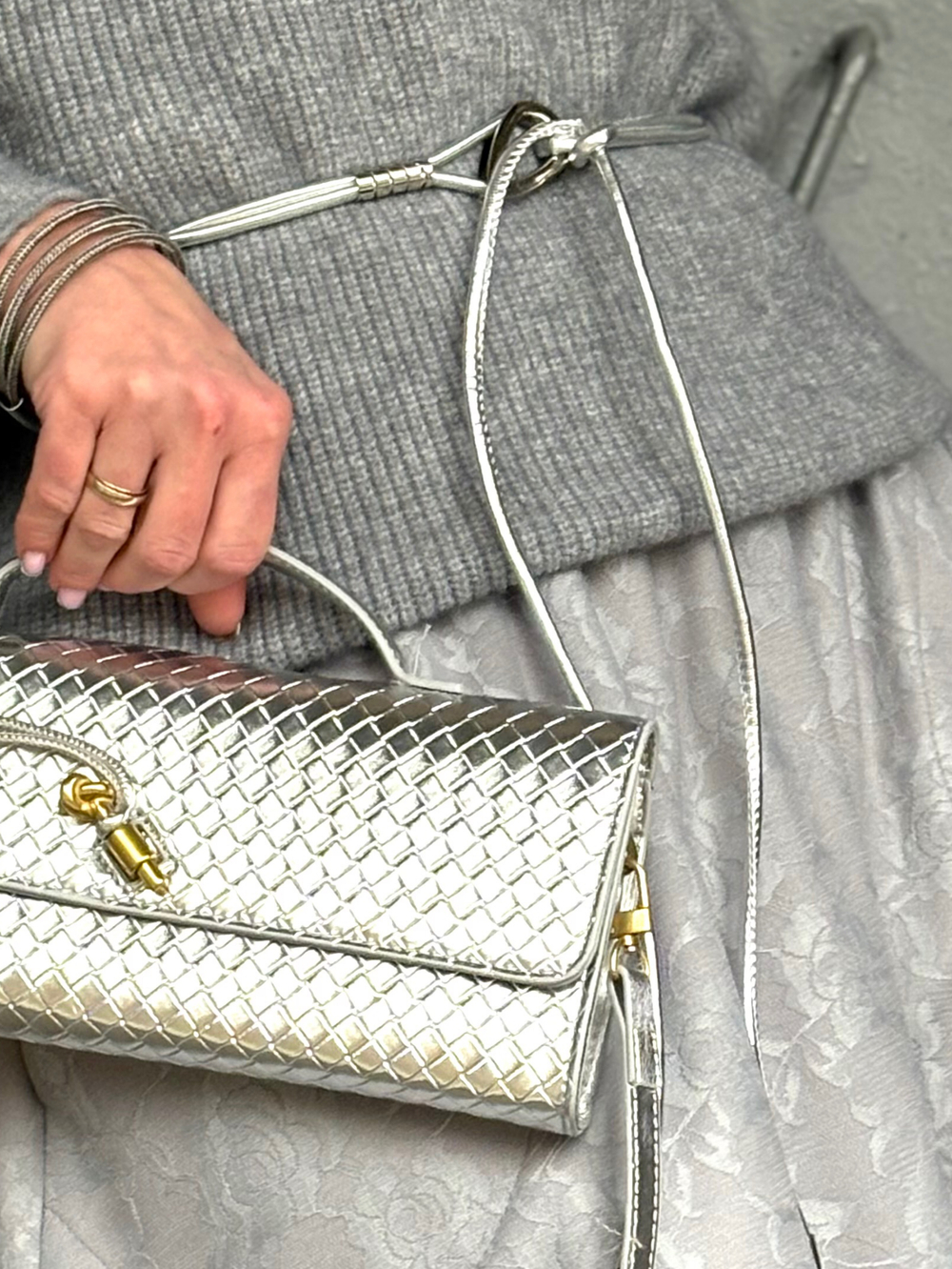 Ремешок серебро