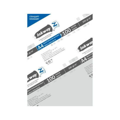 Матовая фотобумага A4, Inkway Z, 230гр. 100 листов