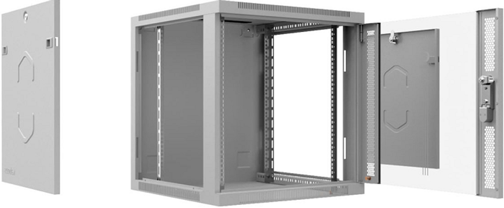 Шкаф настенный 19", 12U Cabeus SH-05F-12U60/45-R