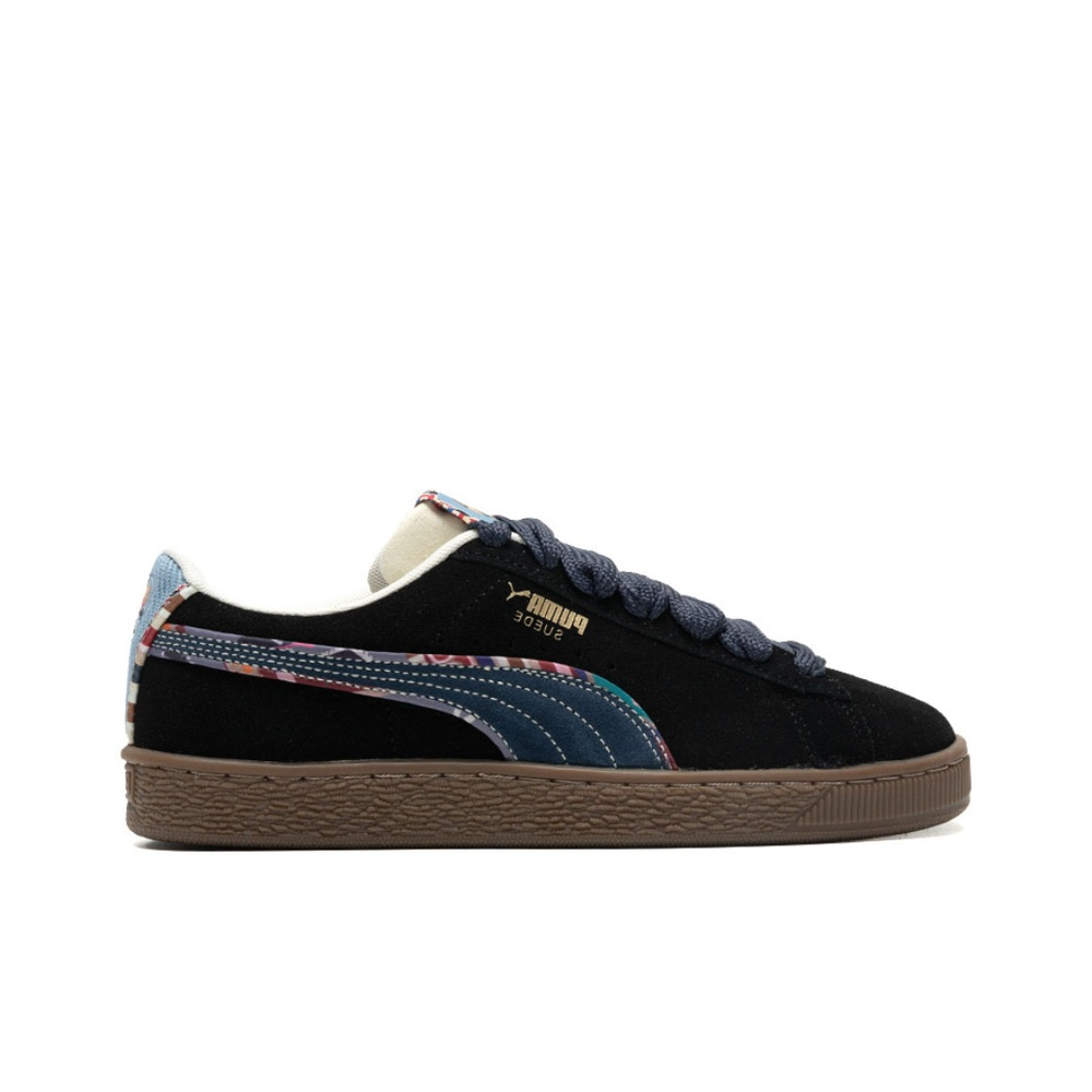 Кроссовки PUMA Suede Bz Emb 'Black Navy Marzipan Light Blue' 399021-01