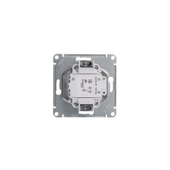 Переключатель проходной 1-кл. СП Glossa 10А IP20 (сх. 6а) 10AX с подсветкой механизм бел. SE GSL000163