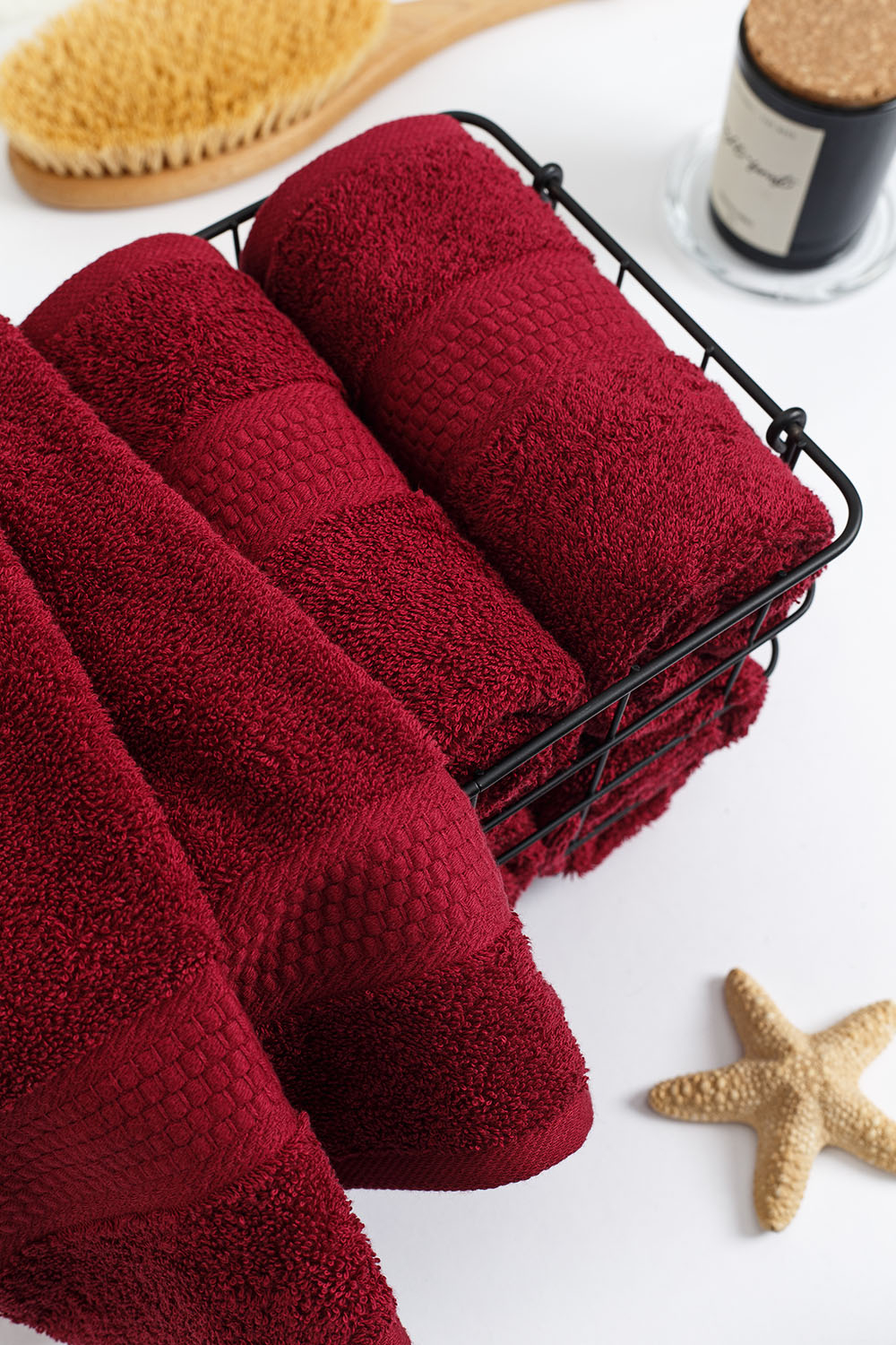 Полотенце махровое, г/к, 70х140, арт. 70-140 BS, 460 гр/м2, цвет: 945-бордовый,