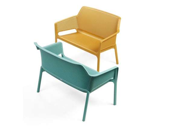 Уличный пластиковый диван Net ментоловый