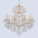 Подвесная люстра Crystal Lux ISABEL SP11 GOLD/TRANSPARENT