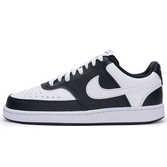 NIKE Court Vision Low Кроссовки для скейтбординга Низкие Кроссовки Черный/Белый Унисекс