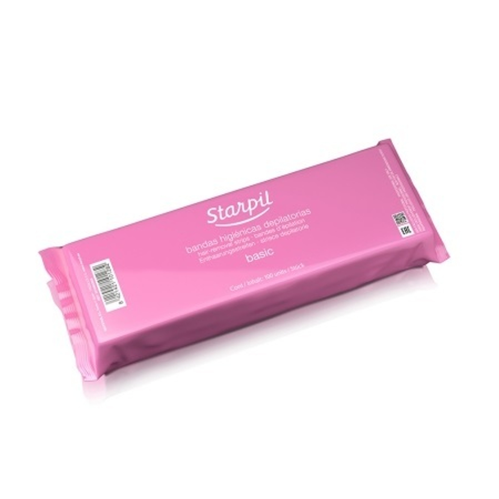 Белые полоски для депиляции 7,5x23см Starpil Basic 100шт