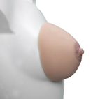 Большой протез молочной железы - 1 шт. (Цвет: телесный)