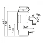 Измельчитель Omoikiri Nagare Slim 1250