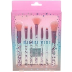 Кисти для макияжа 7шт «ДИ МАРКО», розовые блестки, 16*20см/19,5см