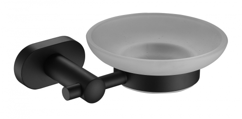 5103-C Мыльница настенная, стекло  (ЧЕРНЫЙ) ViEiR  (30/1шт)