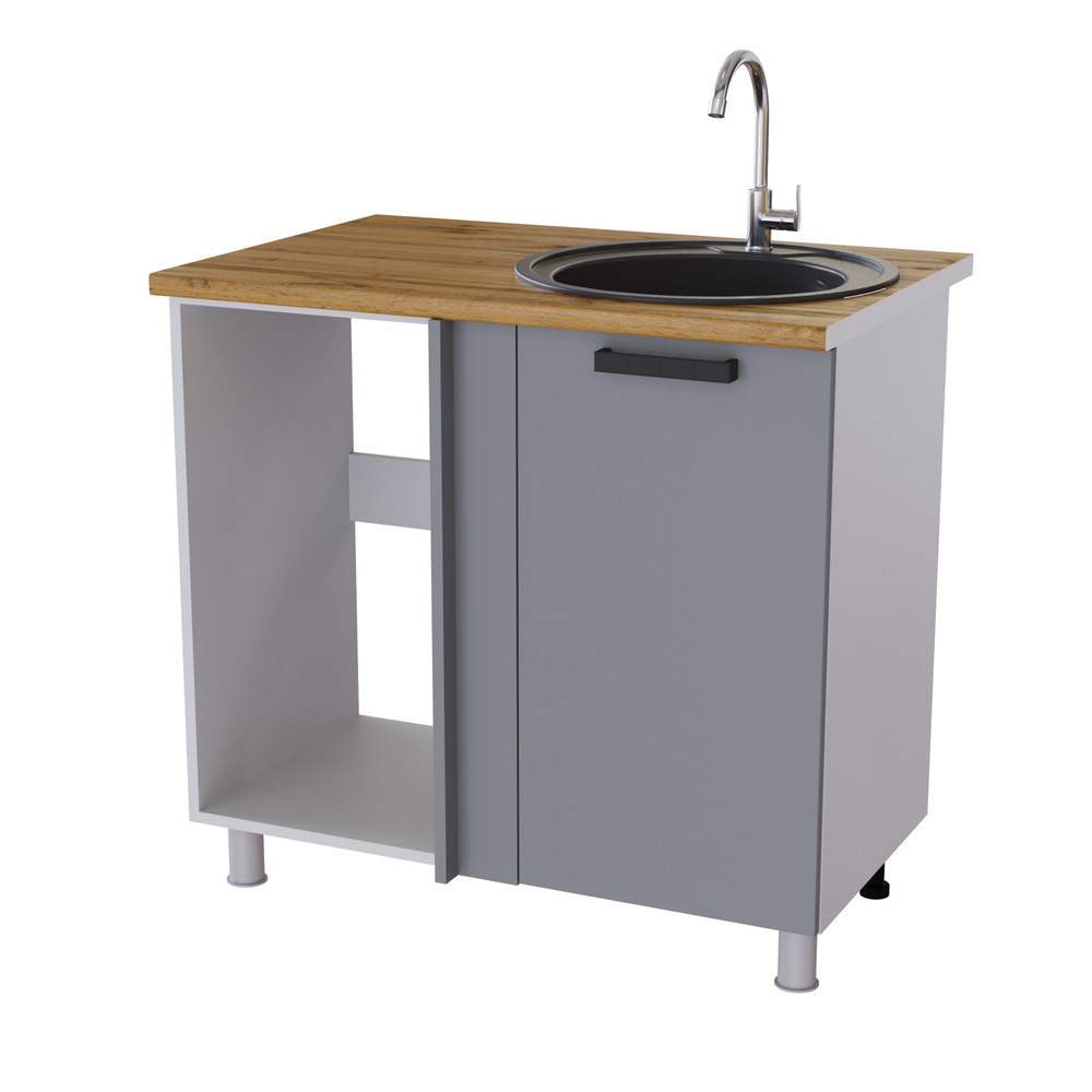 Берн Угловой рабочий стол-мойка евроугол 1000*600 УМ2