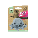 Игрушка  M-PETS PLAY "Осьминог" с кошачьей мятой для кошек , 7,5x7,5x 5,5 см, цвет серый