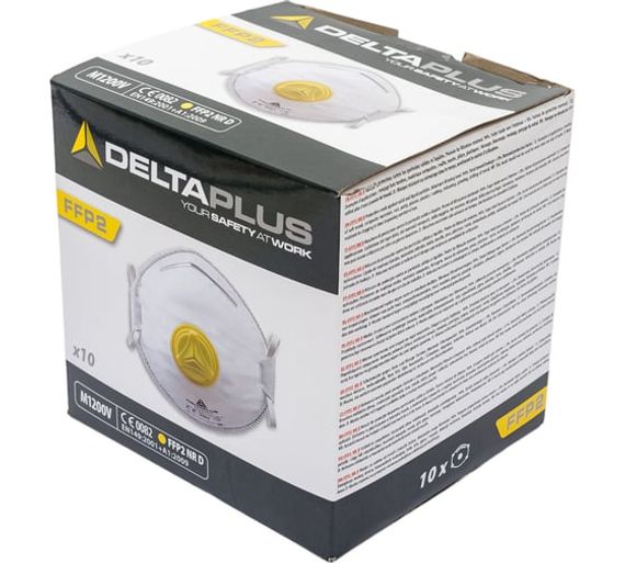 Респираторная маска с клапаном выдоха Delta Plus FFP2 10 шт. M1200VC
