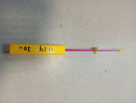 Зимняя удочка для рыбалки Кобылка оранжевая